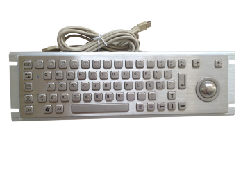 IP65 Waterproof Industrial Mini Keyboard With Trackball / F