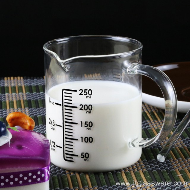 Reusable Measuring Glass Milk Cup