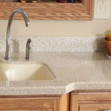 Composite Stone Acrylic Resin Kitchen Countertop Solid Surface Worktop With Customised