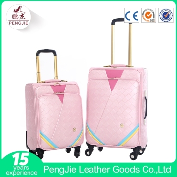 Pink vintage suitcase travel luggage