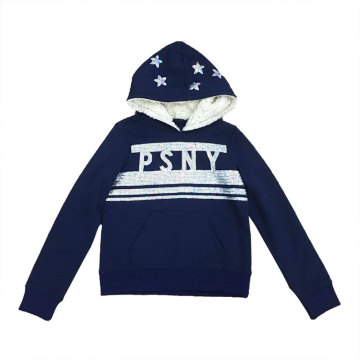 GIRLS KNIT PULLOVER HOODIE