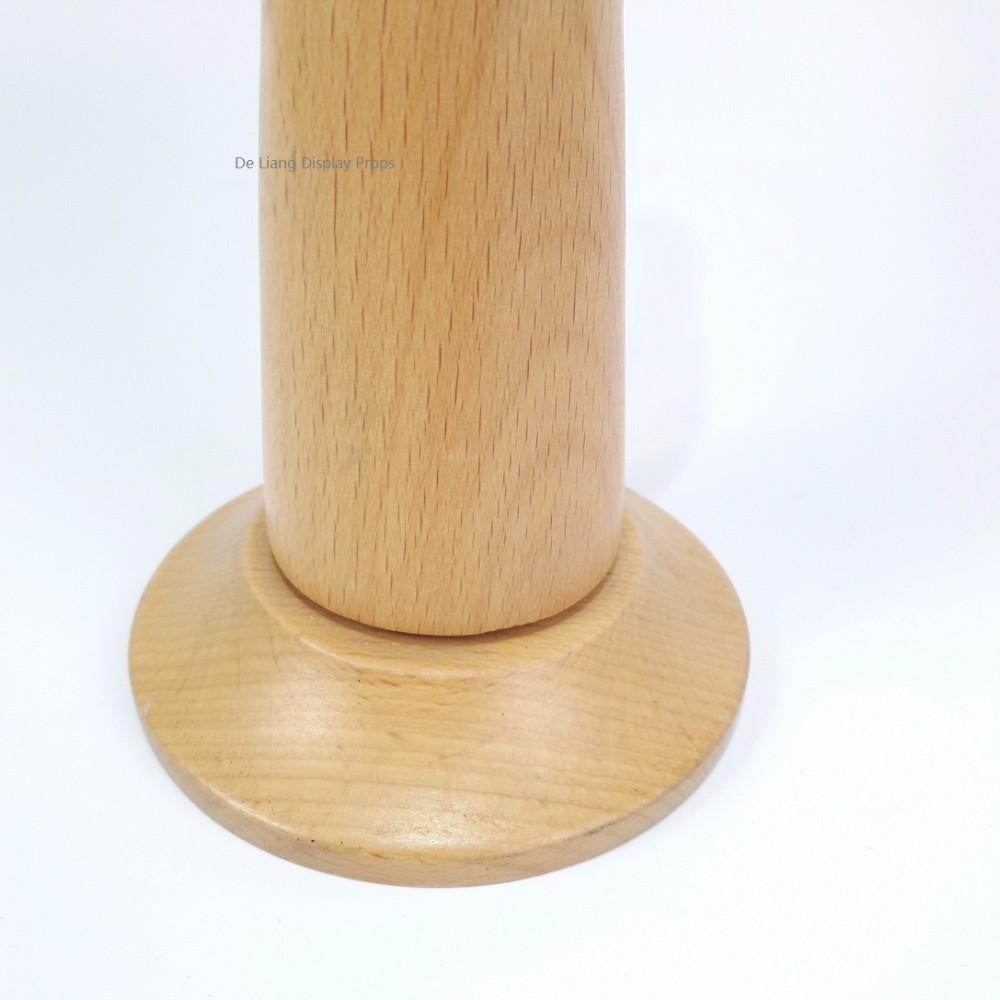 DLW477 Female A Level high end beech wood 360 degree rotating wrist wooden hand with round ball original round base