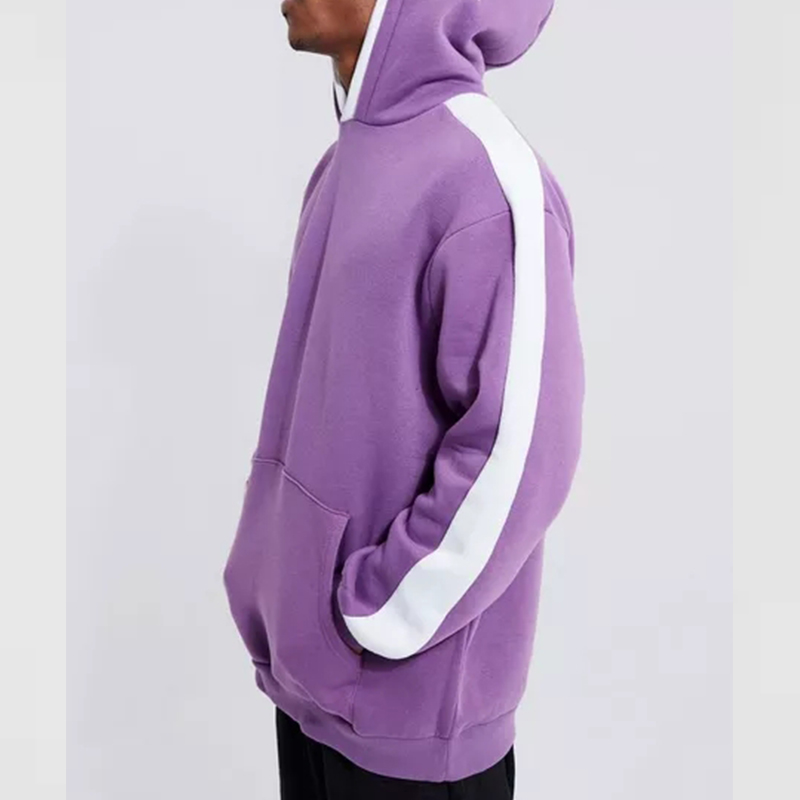 Sweats à capuche pour hommes violets faits sur mesure à vendre