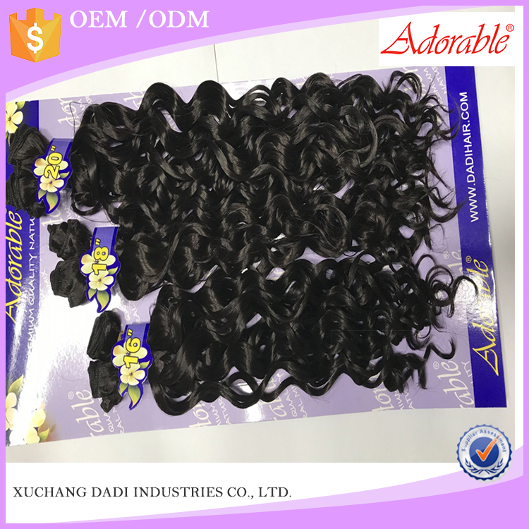 Hot Sell heat resistant fiber synthetic hair bulk  wholesale Spanish wave 6pcs curly hair extension