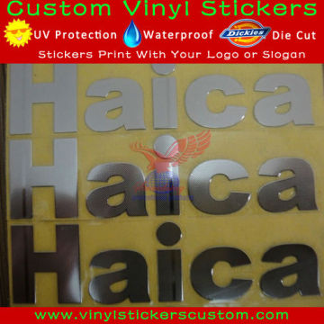 Heat Resistant Metal Custom Die Cut Stickers