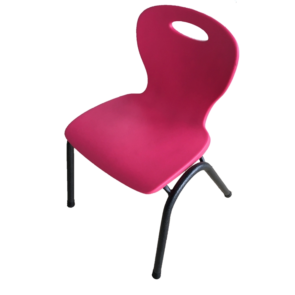 Metal and plastic folding dining chairs