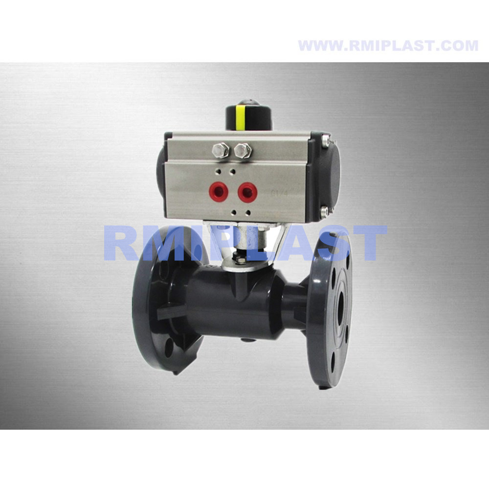 PVC Ball Valve Golbed do hành động kép