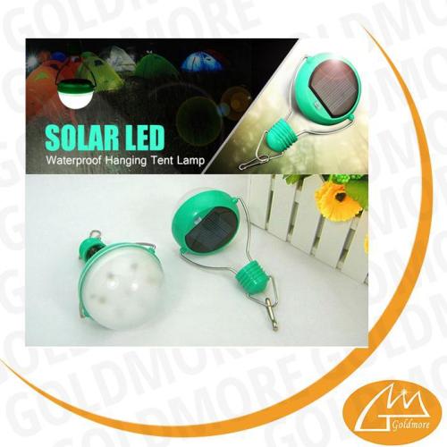 7 led solar rechargeable solar bulb, 70 lumens light bulb, hanging solar torch