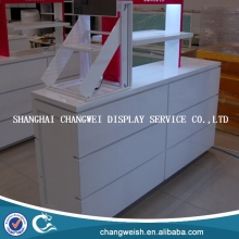 wooden cosmetics display stand