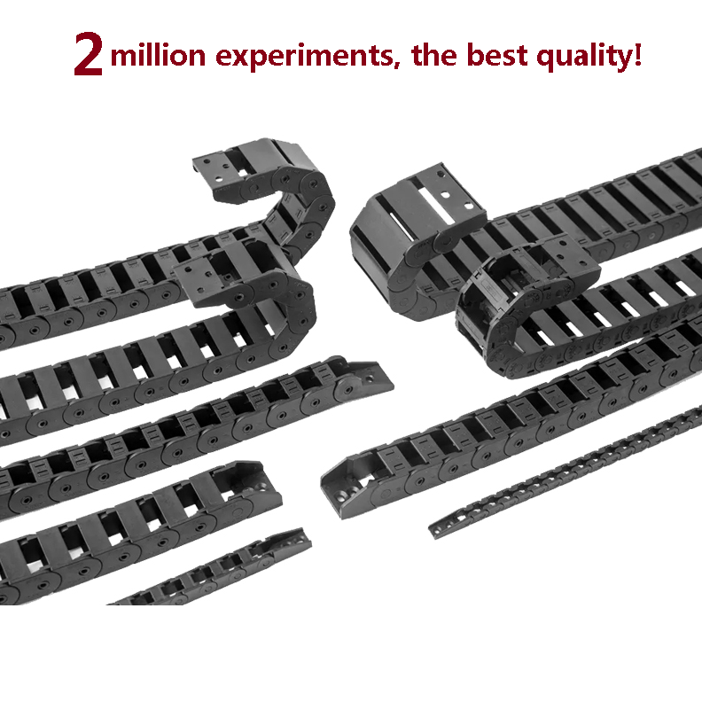 Zhongde Factory direct sales machine tool accessories black cable drag chain for  machine tools