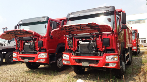 pas cher prix RHD SINOTRUK mine camion à benne basculante