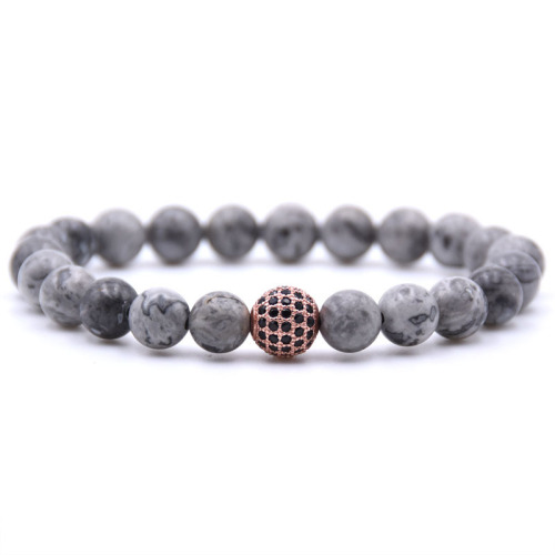 Zricon natural stone beads bracelet