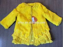 YR857 Children's Luxury Coat/Lovely Fur Coat Rabbit Girls