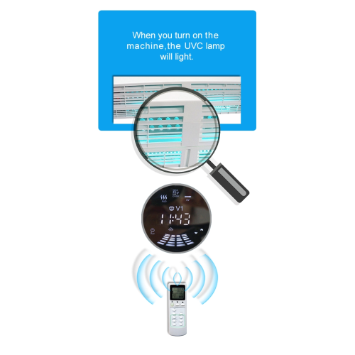 Purificatore d&#39;aria a parete a semiconduttore 3 in 1