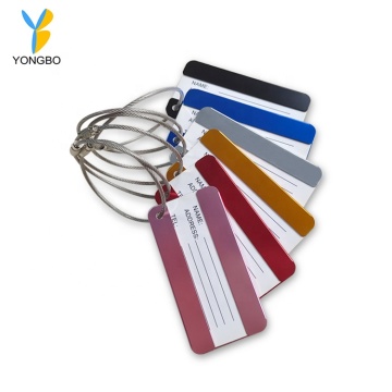 Metal Baggage Handbag Tags Labels for Travel Luggage Suitcase Tags