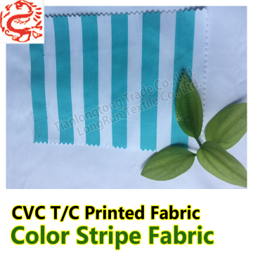Printed stripe bed sheet fabric for making bed sheets