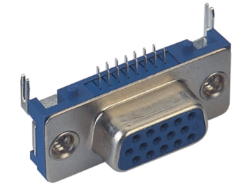 D-SUB P.C.B Slim 15F Right Angle Type