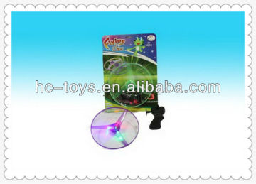 kids plastic toy flying saucer,Pull line Flying saucer with lights,pull line toys,plastic Flying saucer,toxic free toy