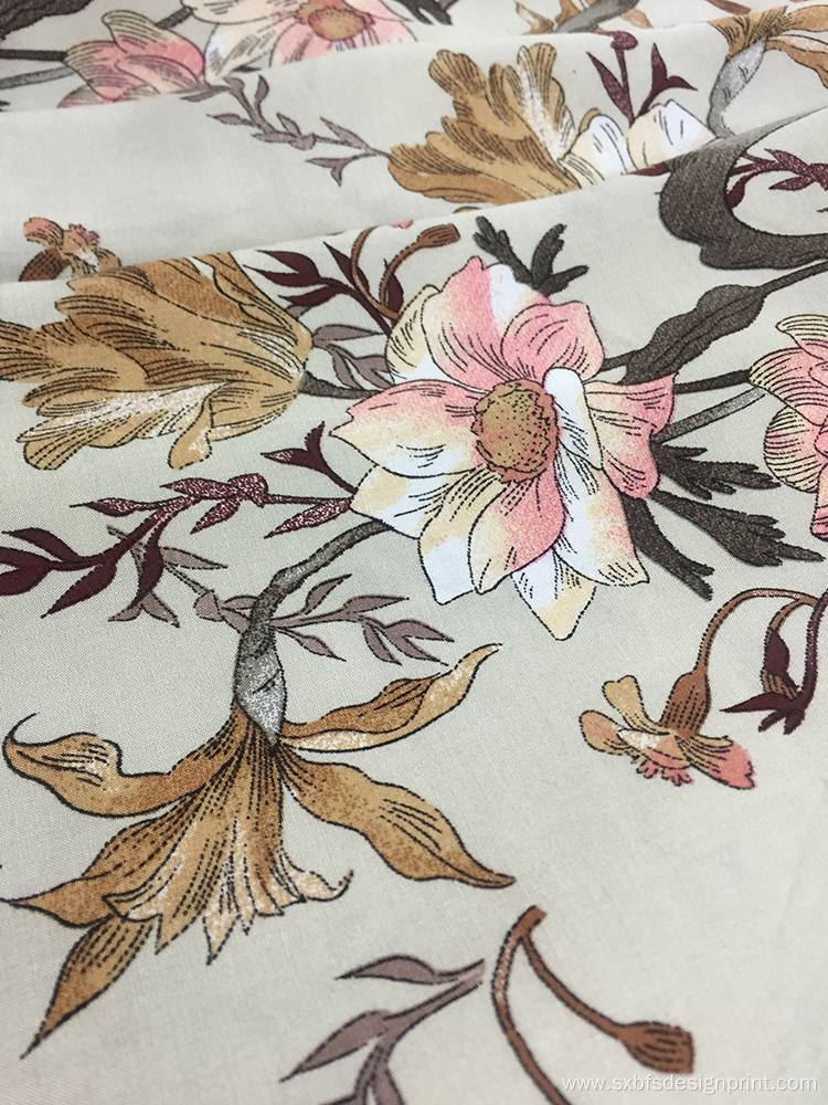 Rayon Poplin shuttle 45S Printing Woven Fabric