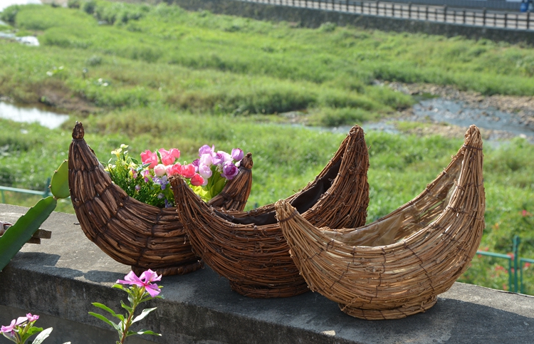 weaving flower pot 