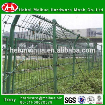 anti-theft barbed wire mesh/PVC barbed wire