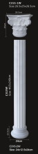 Roman Style Polyurethane Pilaster Columns for Interior Walls