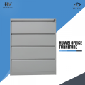 Metal lateral four drawer file cabinets