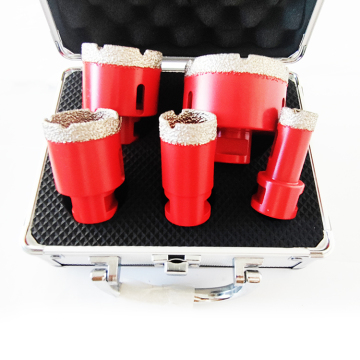 Vacuum Brazed Tile Drill Bit Set: Diamond Hole Saws and Cutters
