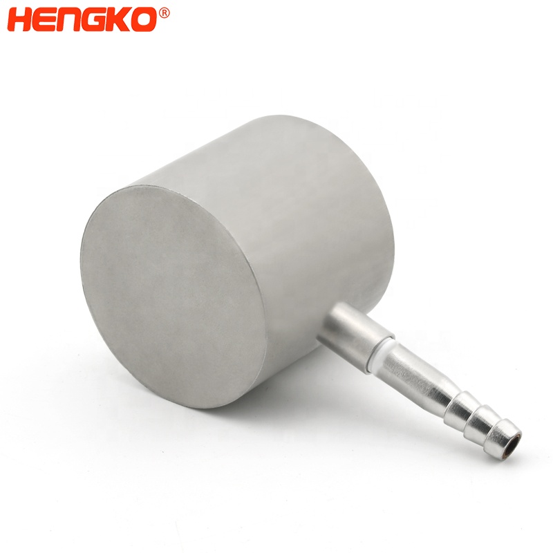 HENGKO high quality stainless steel oxygen 5 micron diffusion stone with 1/2" NPT threads for gas generation