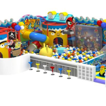 Popular Indoor Playground: Interactive Trampoline Slide Amusement Park Rides for Kids
