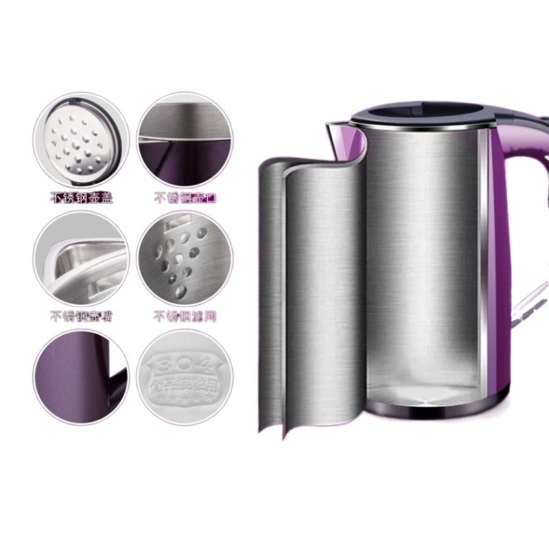 2021 New Style Colorful High Quality and Stainless Steel Electric Kettle