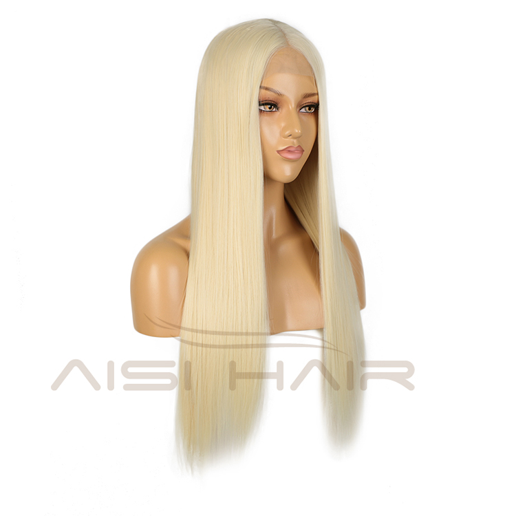 Aisi Hair Cheap 26 Inch Wholesale Long Blonde Color Wig Long Silky Straight Swiss Lace Wigs Synthetic Hair Wigs For Black Women