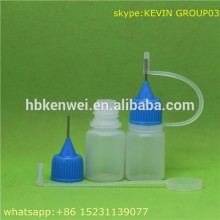 clear plastic bottle 5ml with needle tip dropper and screw cap