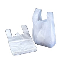 Custom printed poly plastic hdpe t-shirt vest carrier handle package bag for grocery