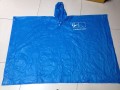 Poncho de lluvia de PVC reutilizable con impresión de logotipo