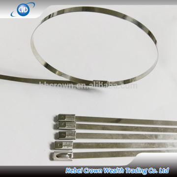 ball self-locking stainless steel cable ties