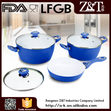 Canton Fair Forged aluminum ceramic casserole set