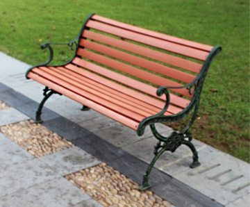High quality economic wpc public leisure outdoor park bench