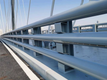 Bridge guardrail powder coating