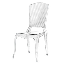 Modern Transparent Resin Dining Chair Stackable