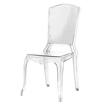 Modern Transparent Resin Dining Chair Stackable