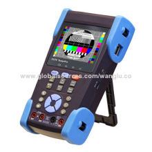 3.5-inch CCTV tester, monitor, combine IP address and video replay/DC 12V/1A output function