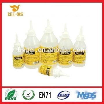 Transparent liquid silicone glue