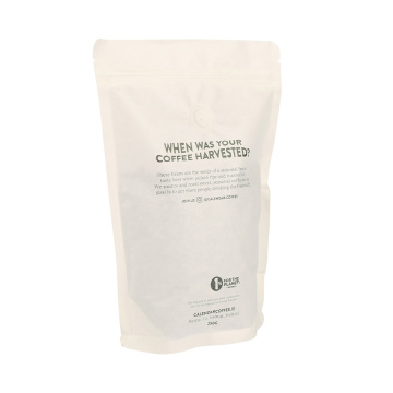 100%компостируеми изправени торбички бели торбички за чай за кафе