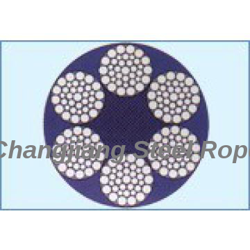 Line Contacted  Wire Rope 6X25