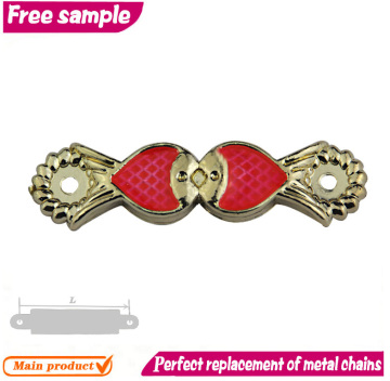 Charming strip shape custom multicolor shoe chain