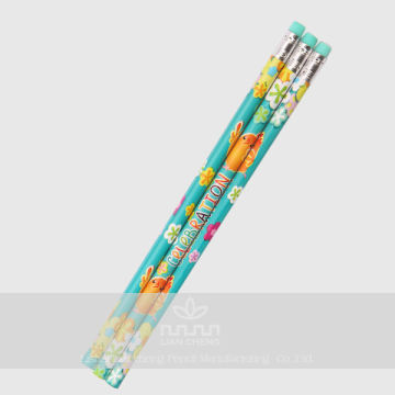 wooden graphite pencils with eraser head GT-RP005