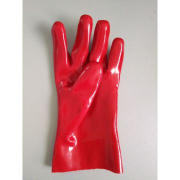 Standard Red PVC Gauntlet Abra Luvas de 11 polegadas