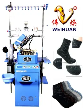 Weihuan (WH) Computerized Socks Knitting Machine for Weaving Terry and Plain Rabbit Hair Socks (WH-6F-R)