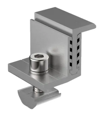 Wholesale SUS304 Adjustable Solar End Clamp System 30mm 50mm PV Dead End Rail Clamp